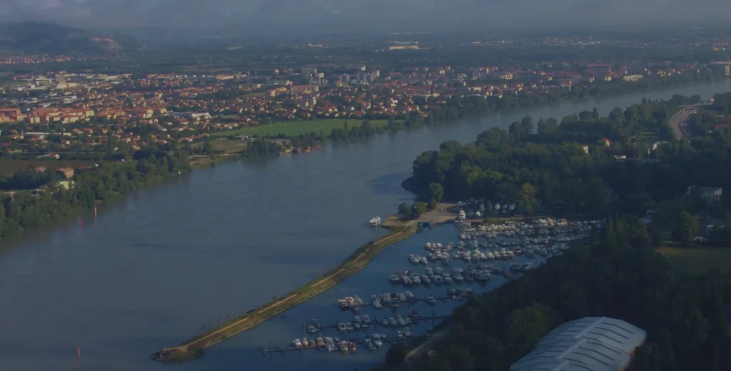 Vue aérienne du Port de Valence